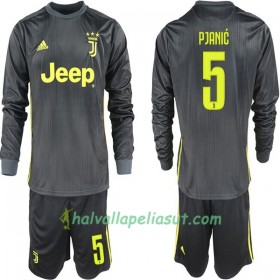 Jalkapallo Pelipaidat Juventus Miralem Pjanic 5 Lasten Vieraspaita 2018-2019 Pitkähihainen